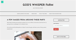 Desktop Screenshot of godswhisperfarm.com